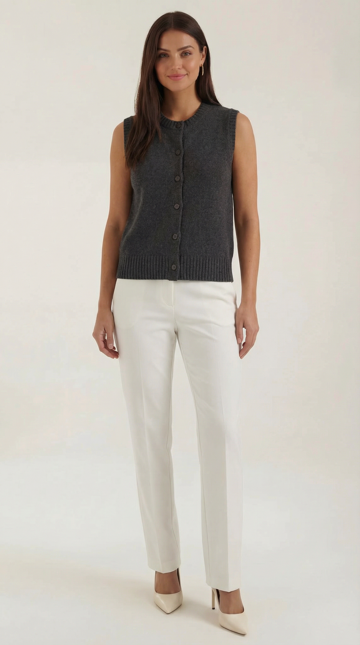 Lieke Heike™ | Chaleco de Punto con Detalles de Botones