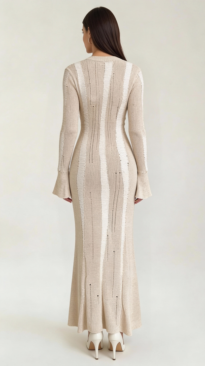 Ana Matilde™ | Tamsin Vestido Maxi Ajustado