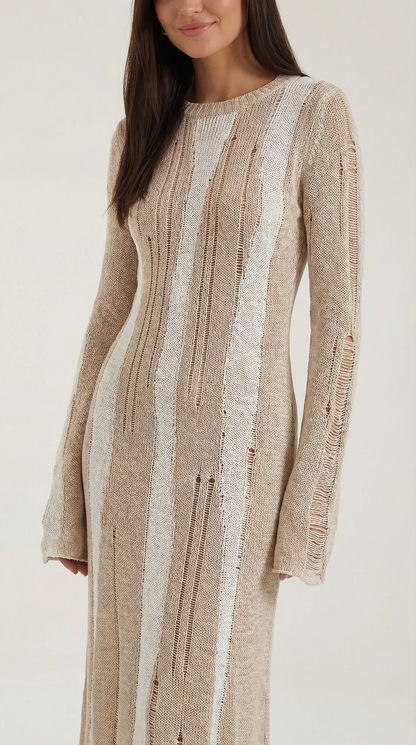 Ana Matilde™ | Tamsin Vestido Maxi Ajustado