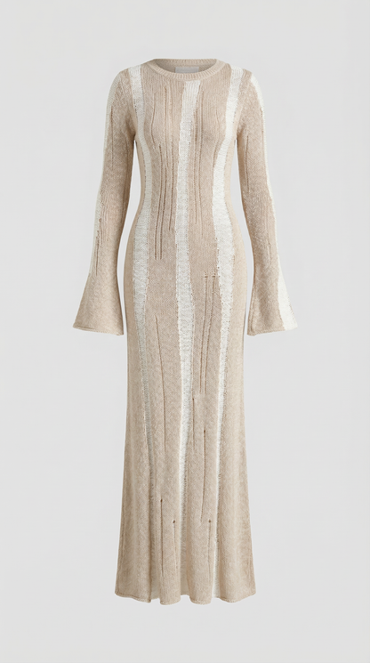 Ana Matilde™ | Tamsin Vestido Maxi Ajustado