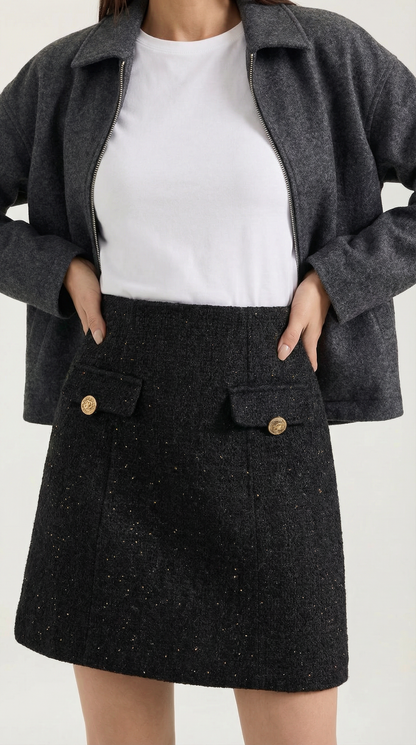 Celina Meadow™ | Falda Mini Brillante