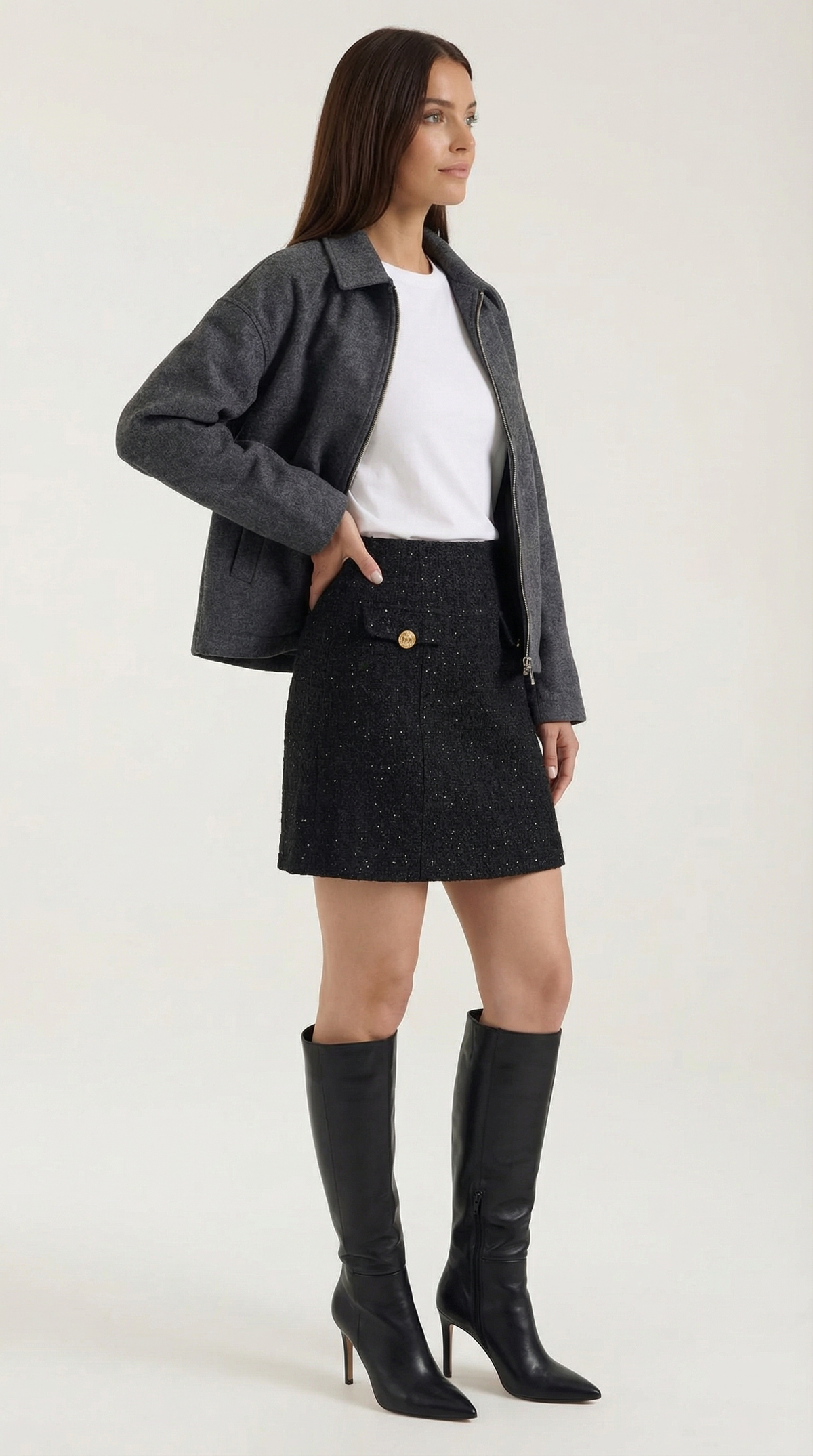 Celina Meadow™ | Falda Mini Brillante
