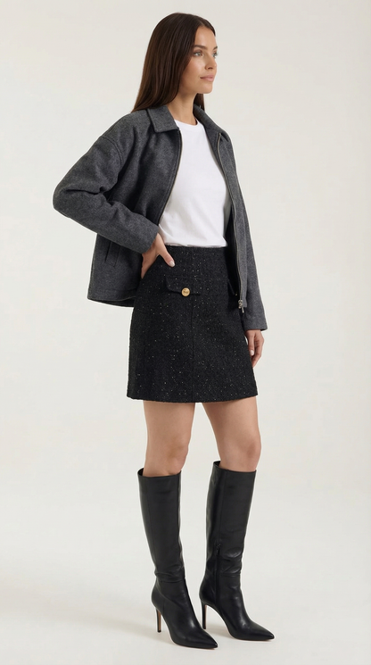 Celina Meadow™ | Falda Mini Brillante
