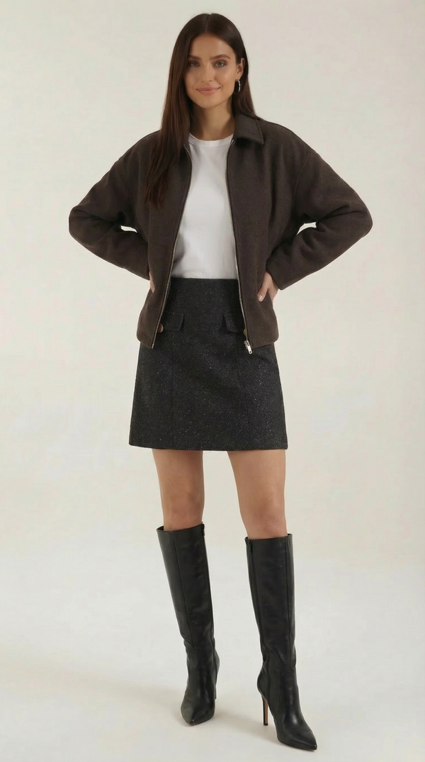 Rosa Dolores™ | Chaqueta Teresa con Cierre de Cremallera