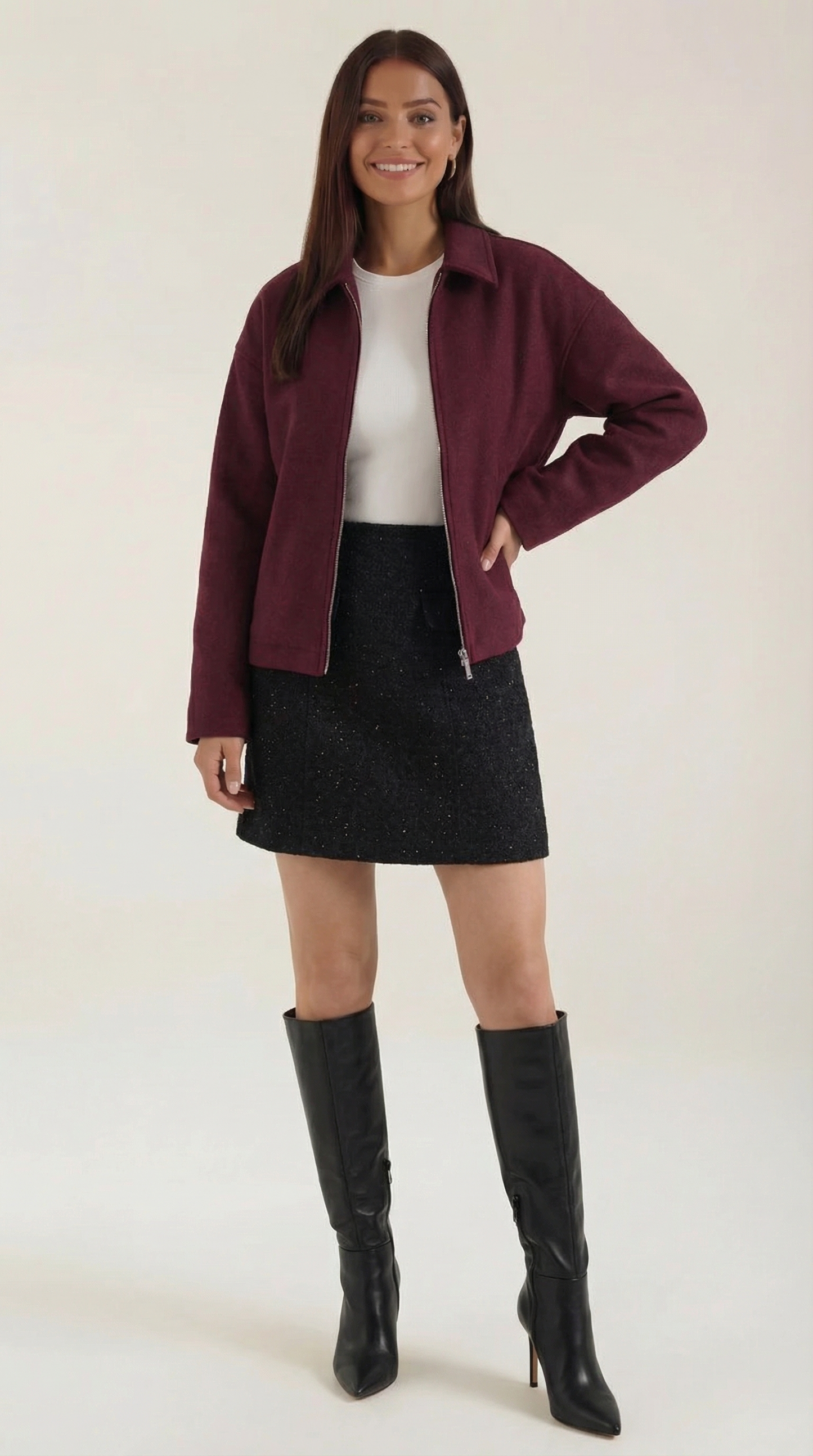 Teodolinda Divina™ | Chaqueta con Cierre de Cremallera