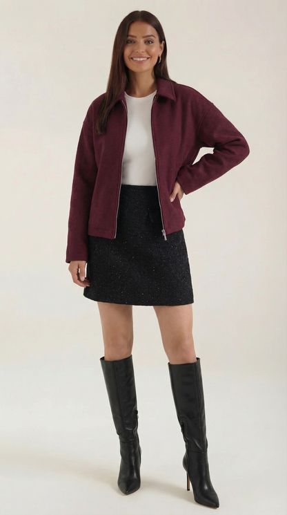 Teodolinda Divina™ | Chaqueta con Cierre de Cremallera