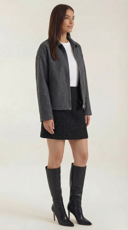 Teodolinda Divina™ | Chaqueta con Cierre de Cremallera