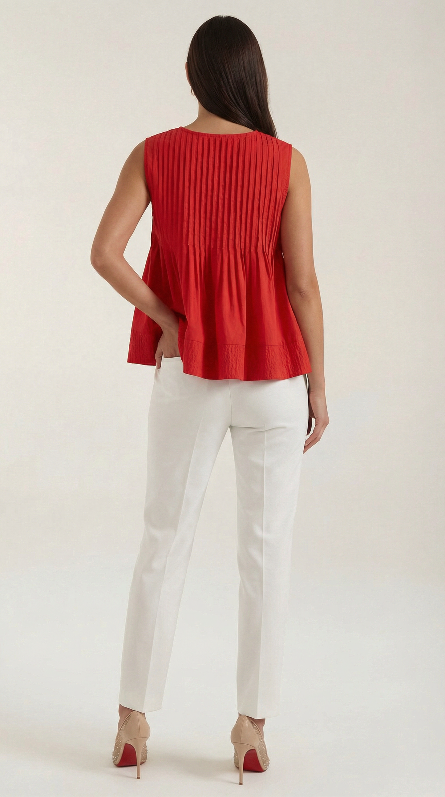 Zurine Pauline™ | Vestido peplum con pliegues - Estilo premium