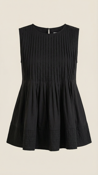 Zurine Pauline™ | Vestido peplum con pliegues - Estilo premium