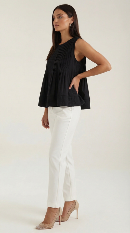 Zurine Pauline™ | Vestido peplum con pliegues - Estilo premium