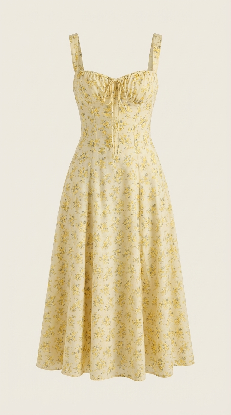 Rosa Aurora™ | Vestido Midi Julia - Alta Calidad
