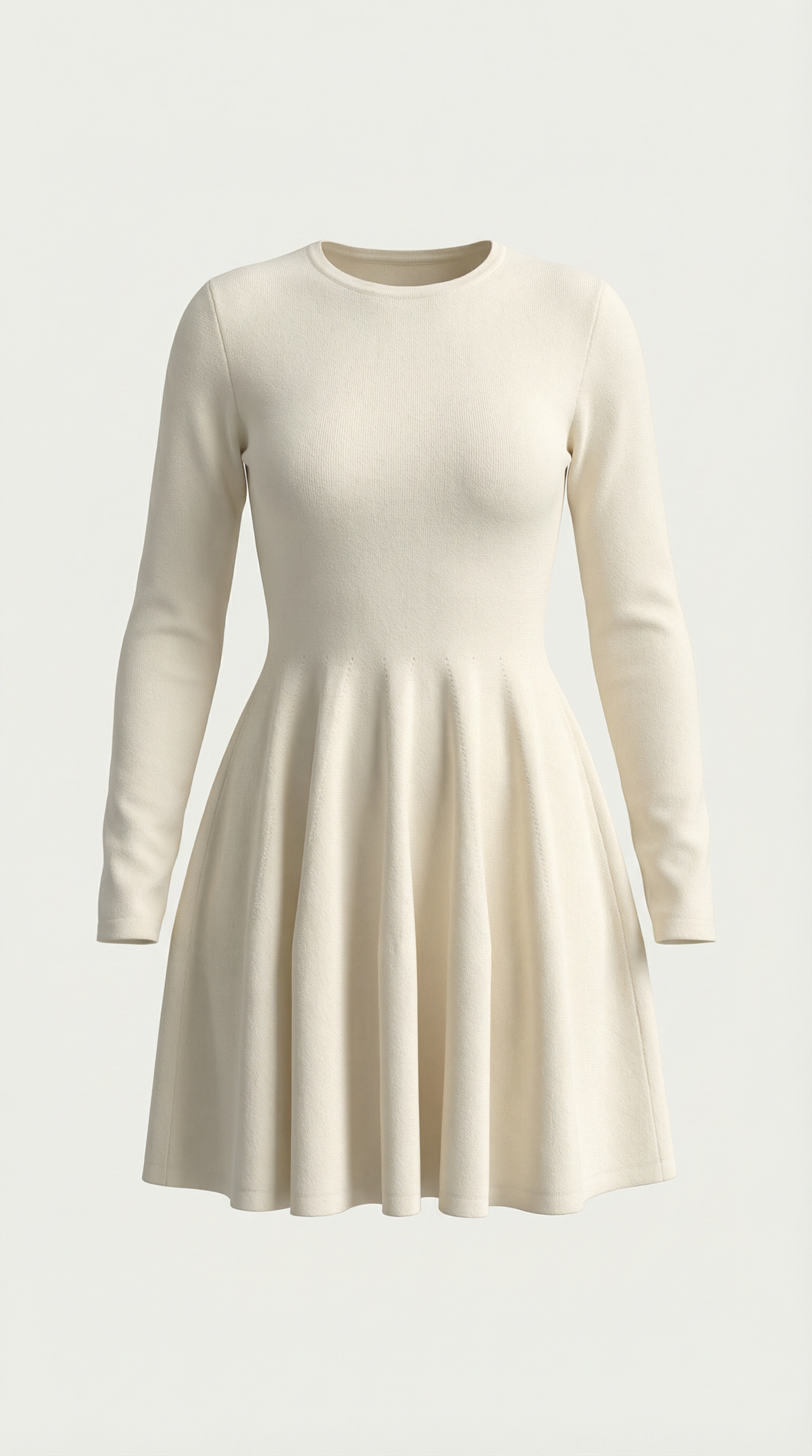 Rosa Engracia™ | Tiffany Plisado Mini Vestido de Mangas Largas