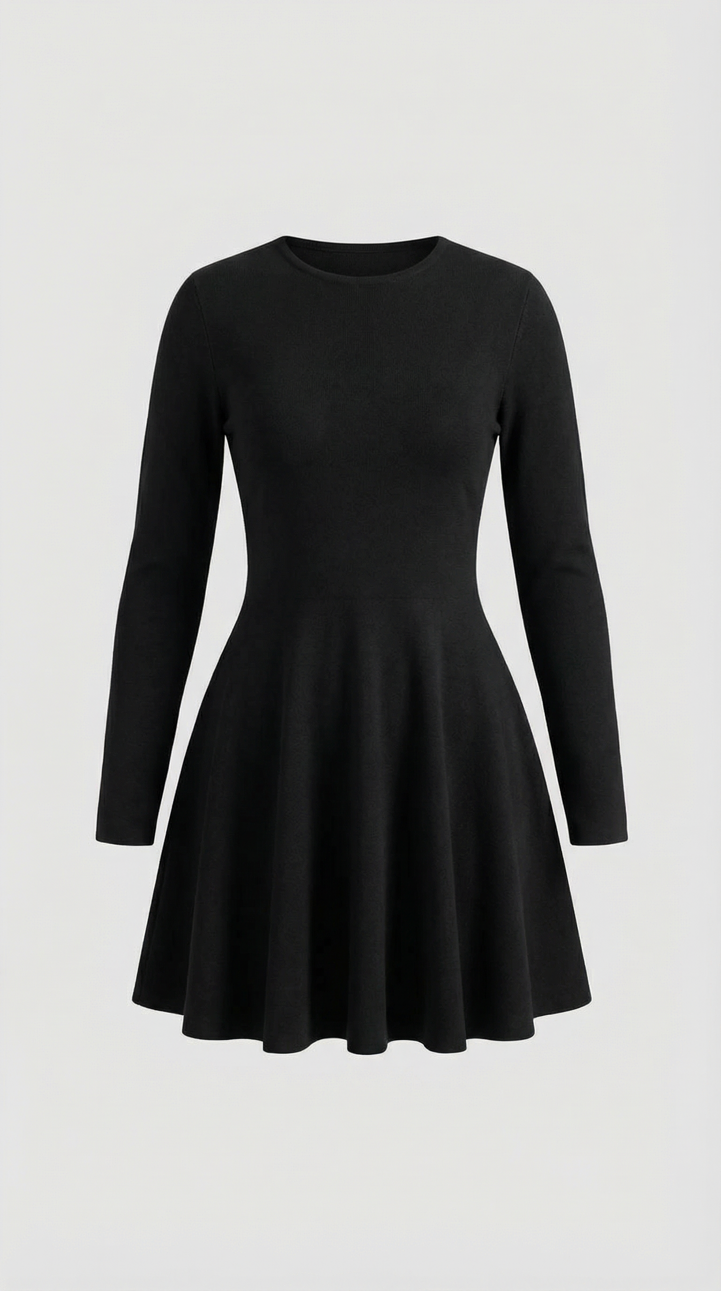 Ana Alcoy™ | Tiffany Mini Dress con Mangas Largas y Pliegues