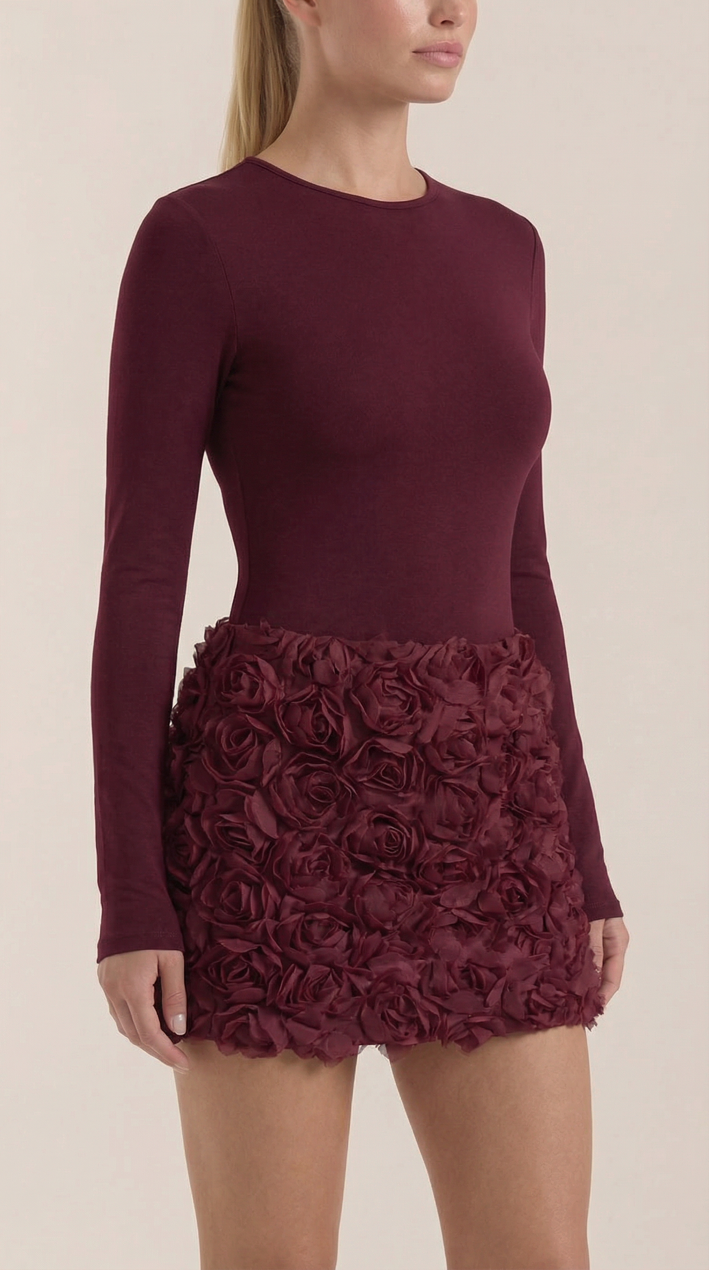 Ana Nunila™ | Vestido Mini Tonya con Textura Floral