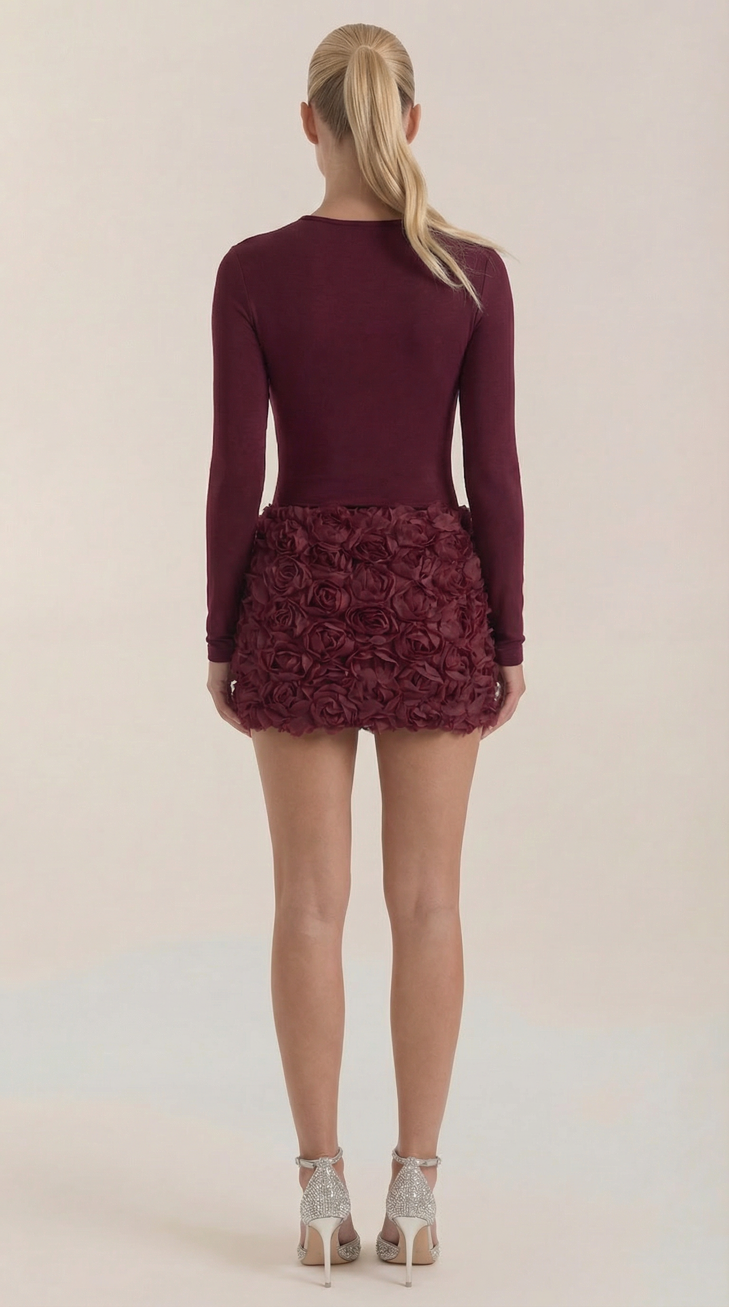 Ana Nunila™ | Vestido Mini Tonya con Textura Floral