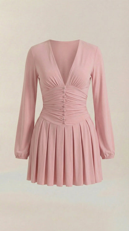 Ana Felicidad™ | Mini Vestido Tricia con Escote en V