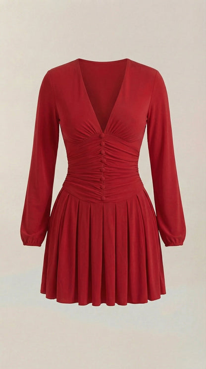 Ana Felicidad™ | Mini Vestido Tricia con Escote en V