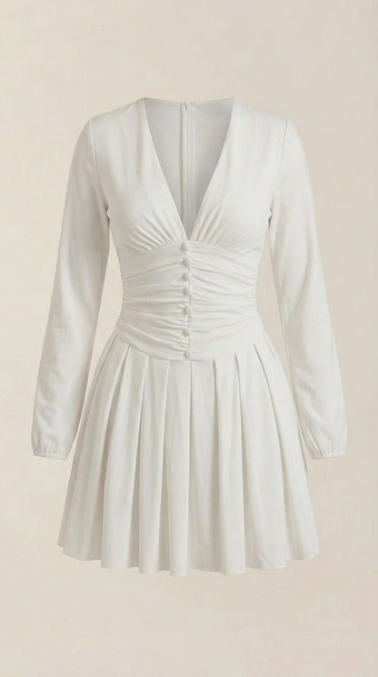 Ana Felicidad™ | Mini Vestido Tricia con Escote en V