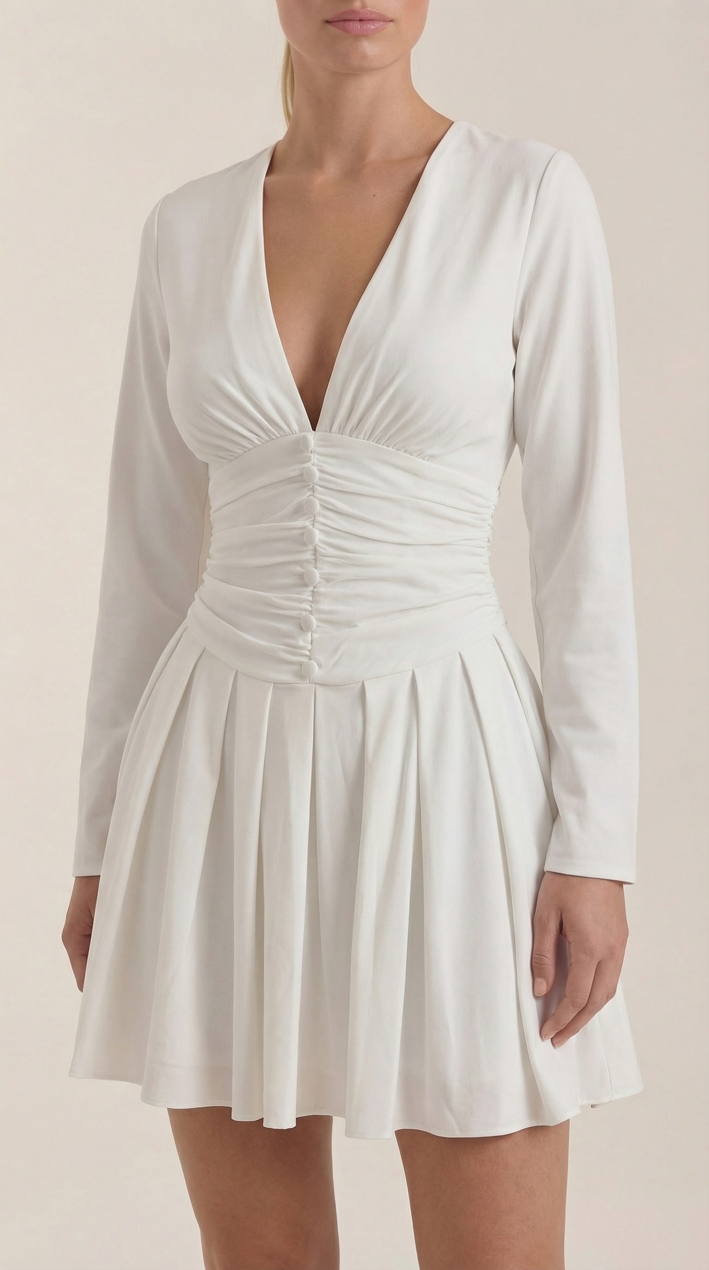 Ana Felicidad™ | Mini Vestido Tricia con Escote en V