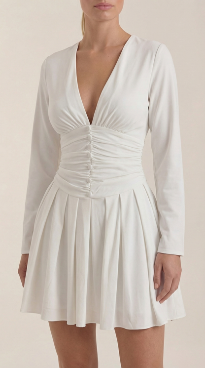 Ana Felicidad™ | Mini Vestido Tricia con Escote en V