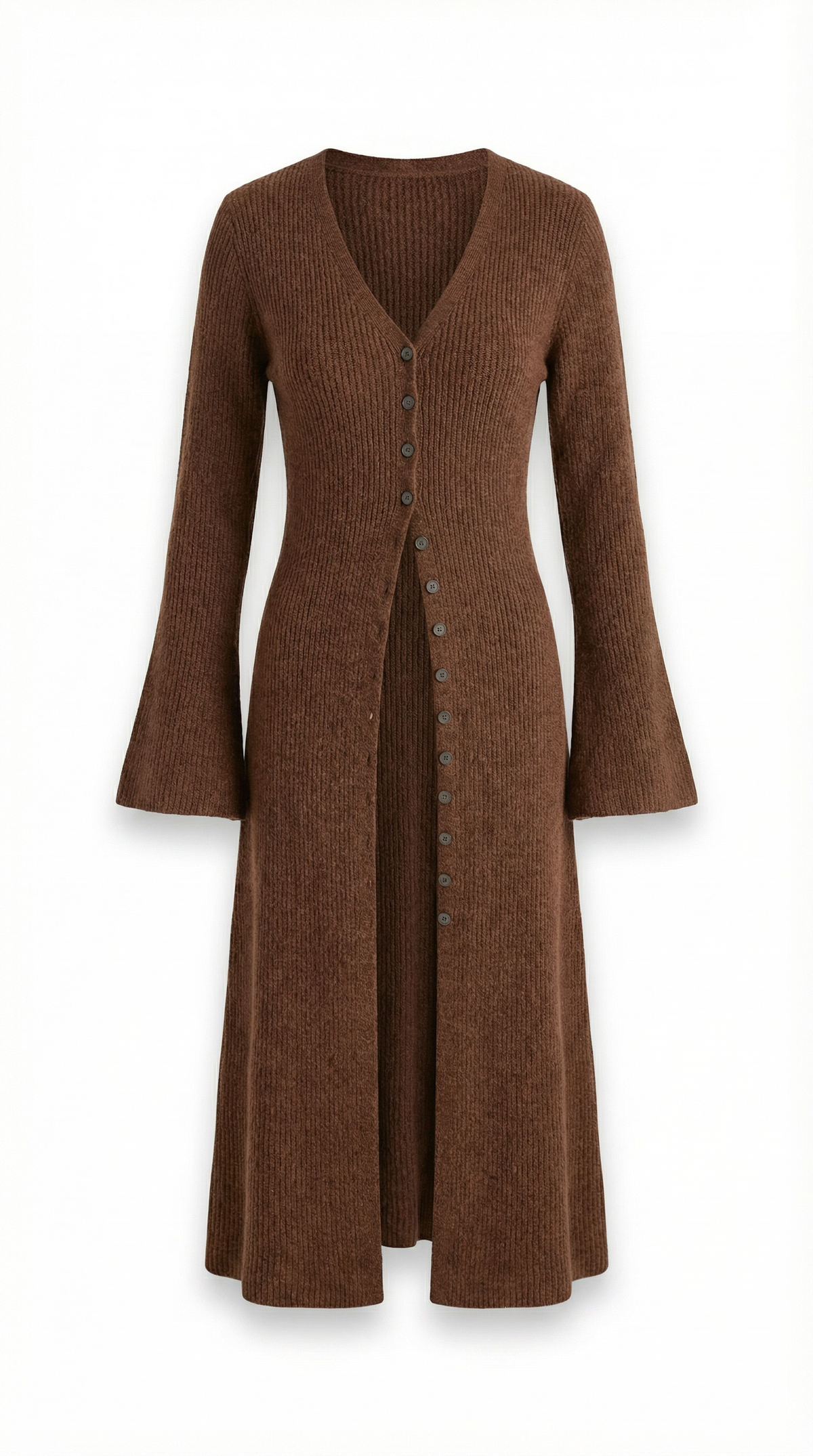 Ana Triana™ | Cárdigan Maxi de Punto 'Valerie' con Escote en Forma de V