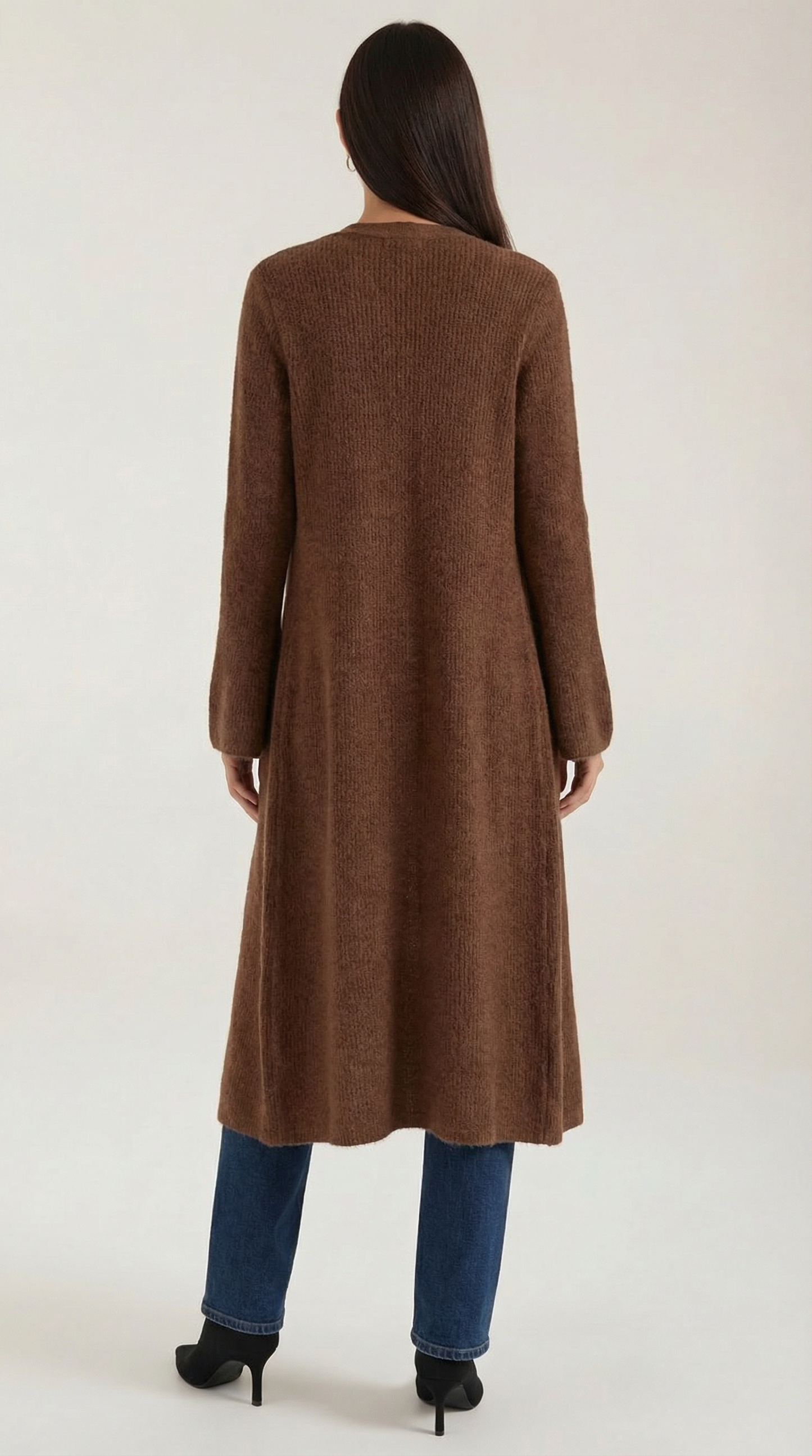 Ana Triana™ | Cárdigan Maxi de Punto 'Valerie' con Escote en Forma de V