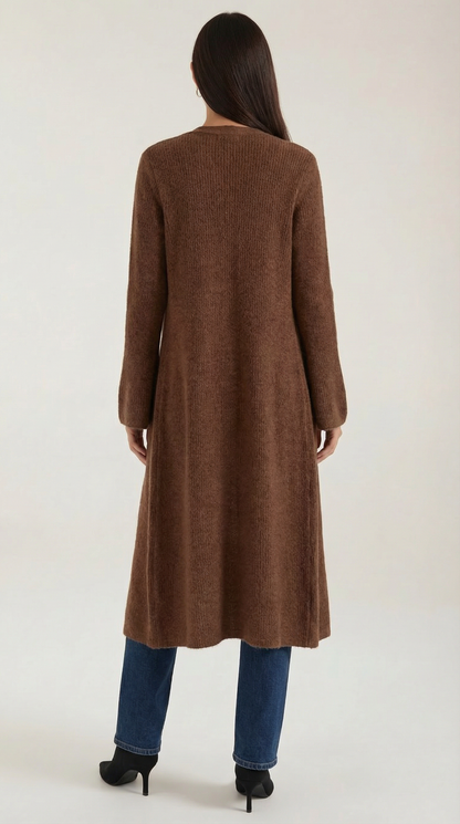 Ana Triana™ | Cárdigan Maxi de Punto 'Valerie' con Escote en Forma de V