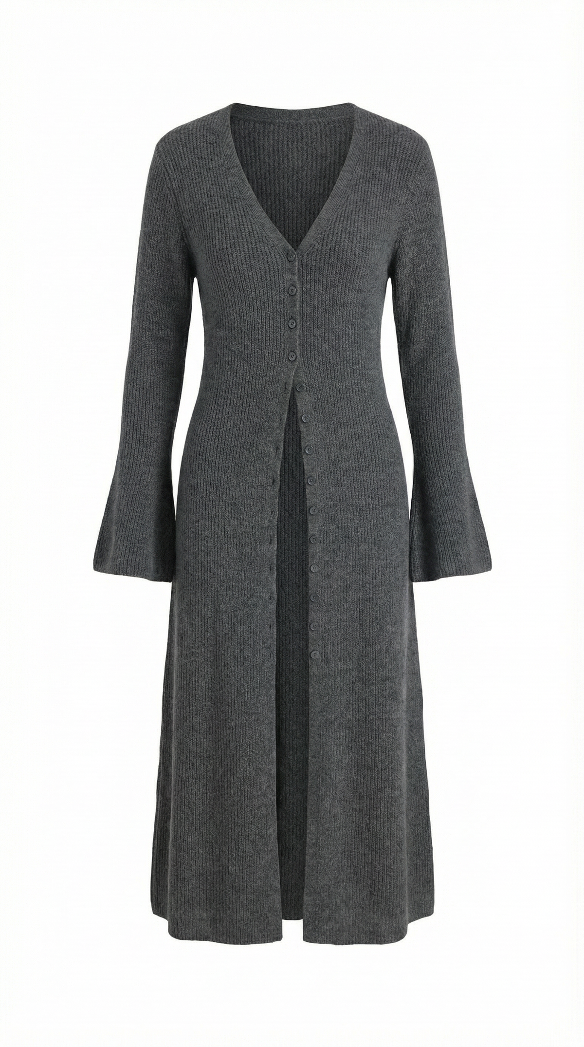 Ana Triana™ | Cárdigan Maxi de Punto 'Valerie' con Escote en Forma de V