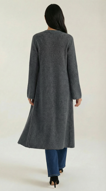 Ana Triana™ | Cárdigan Maxi de Punto 'Valerie' con Escote en Forma de V