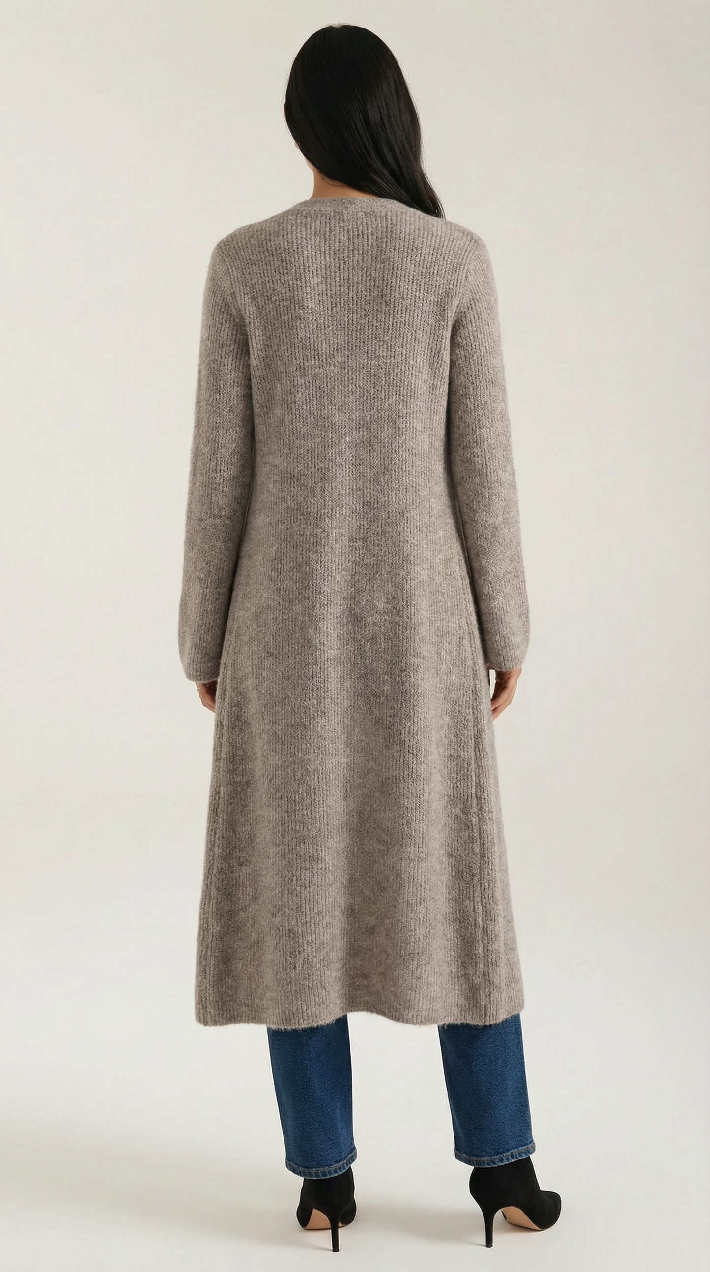 Ana Triana™ | Cárdigan Maxi de Punto 'Valerie' con Escote en Forma de V