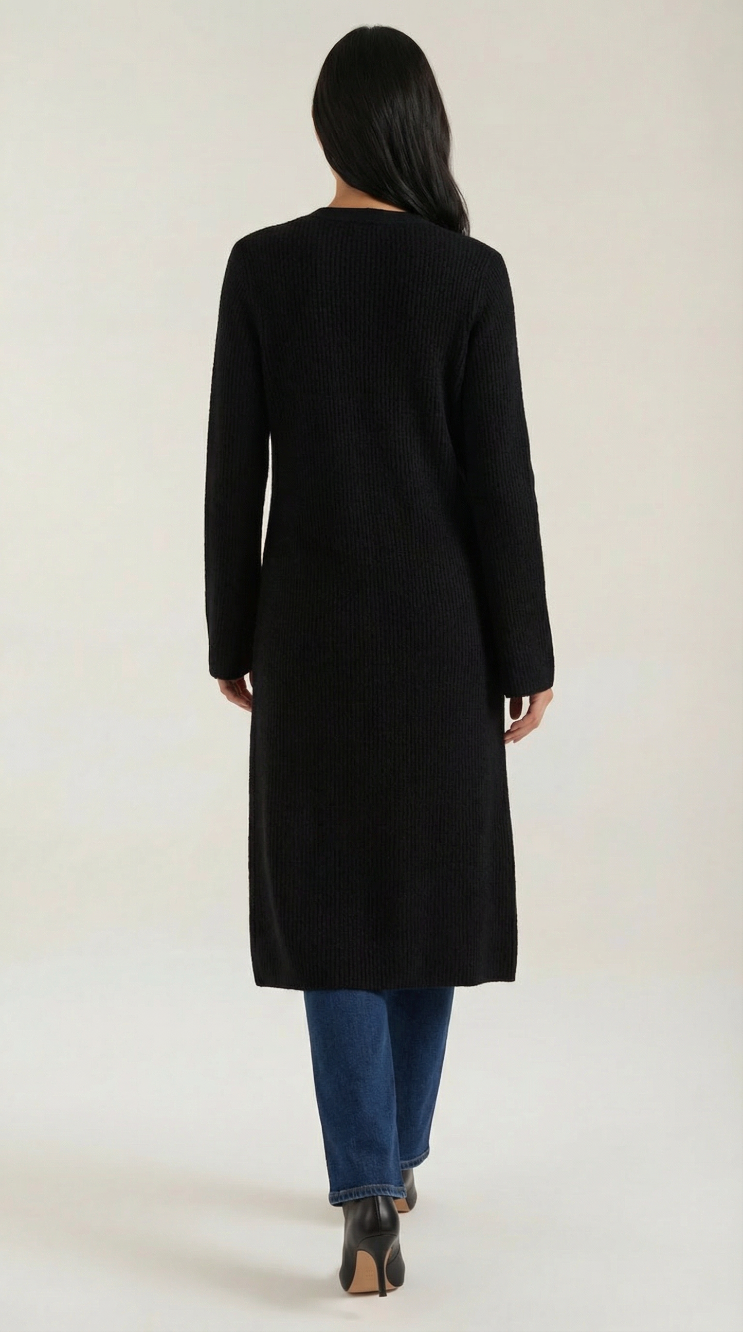 Ana Triana™ | Cárdigan Maxi de Punto 'Valerie' con Escote en Forma de V