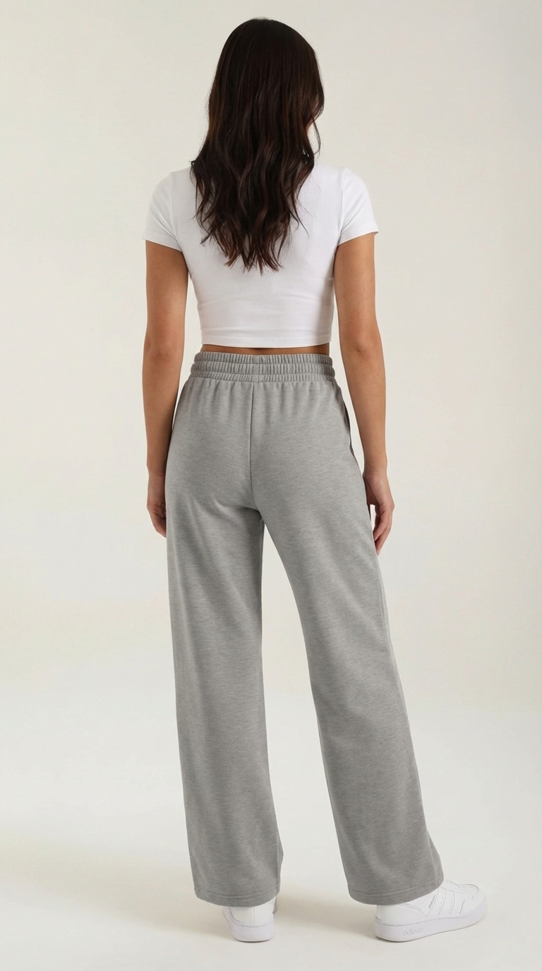 María Elda™ | Virginia Pantalones de Chándal de Pierna Ancha