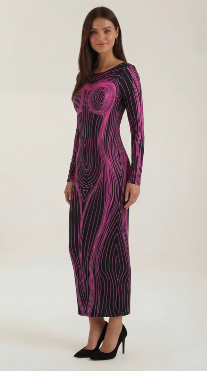 Ana Eudora™ | Xiomara Vestido Largo Ajustado