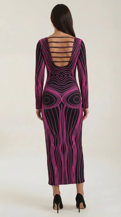 Ana María™ | Vestido Maxi Ajustado