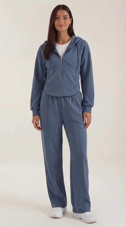 María Katia™ | Conjunto de Sudadera Yolanda con Pantalones Amplios