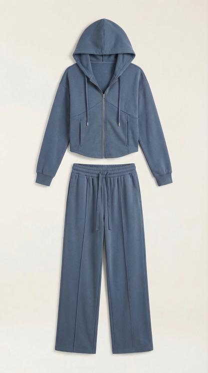 María Katia™ | Conjunto de Sudadera Yolanda con Pantalones Amplios