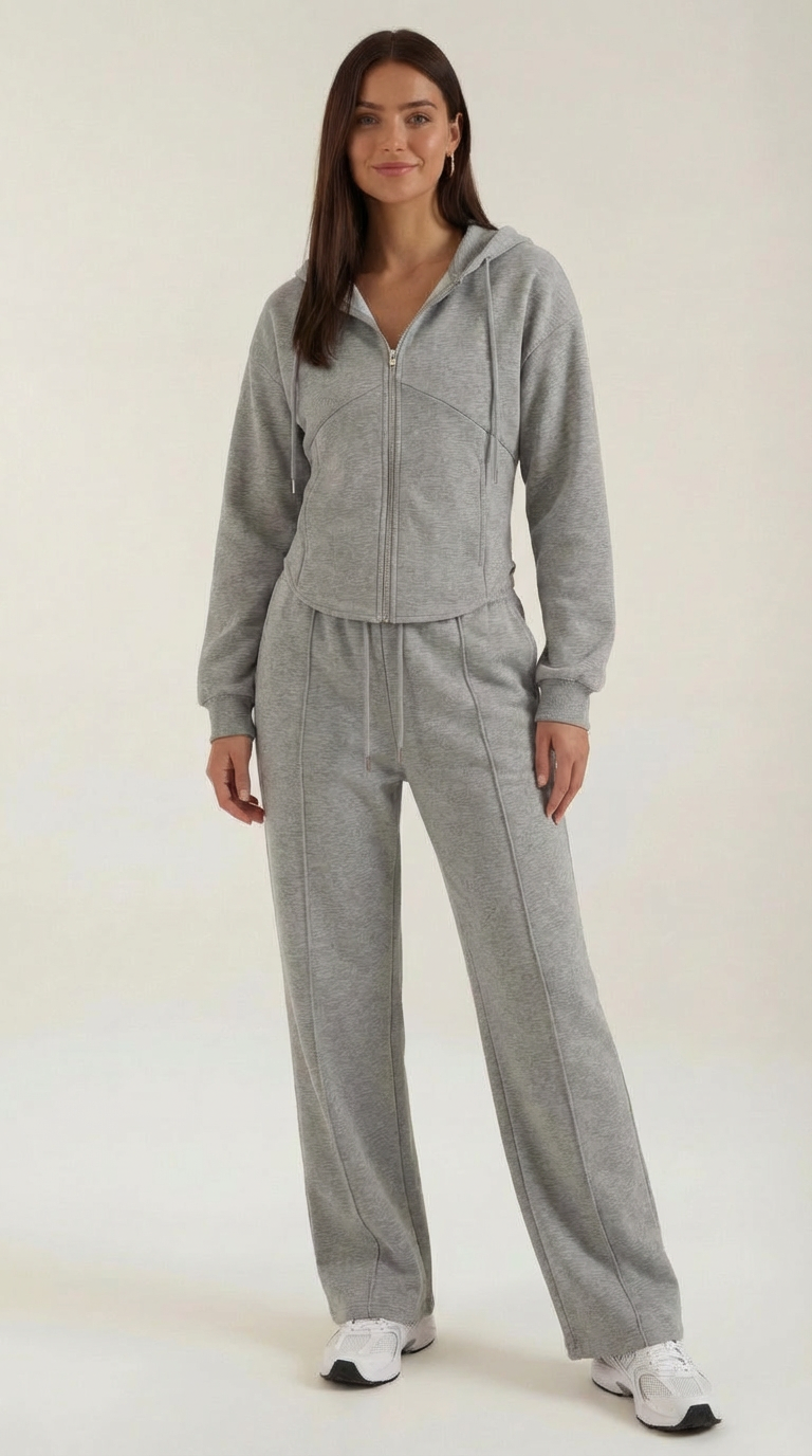 María Katia™ | Conjunto de Sudadera Yolanda con Pantalones Amplios