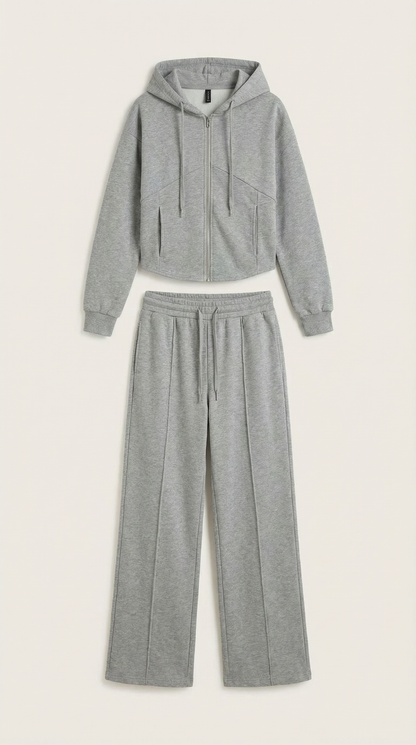 María Katia™ | Conjunto de Sudadera Yolanda con Pantalones Amplios
