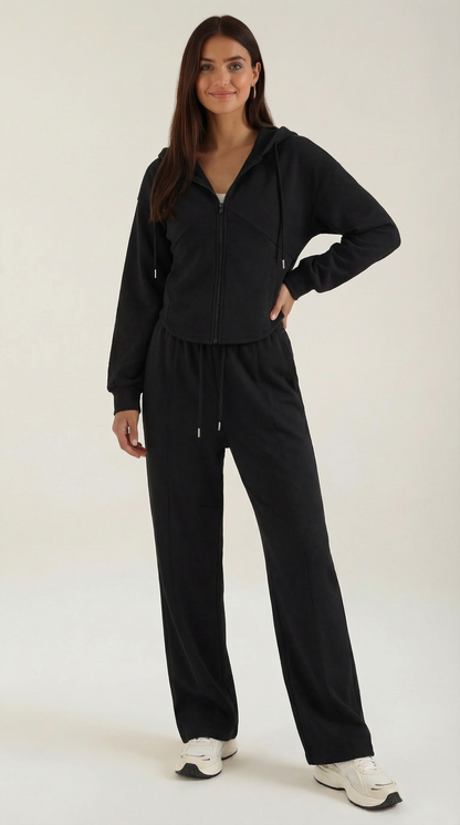 María Katia™ | Conjunto de Sudadera Yolanda con Pantalones Amplios
