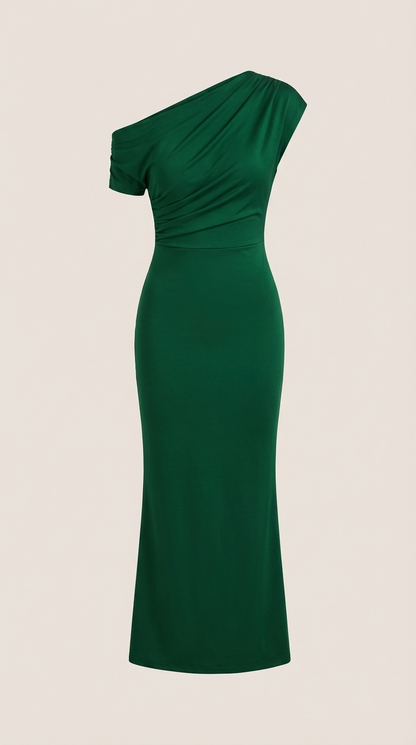 Sienna Tamara™ | Vestido Maxi de Un Solo Hombro