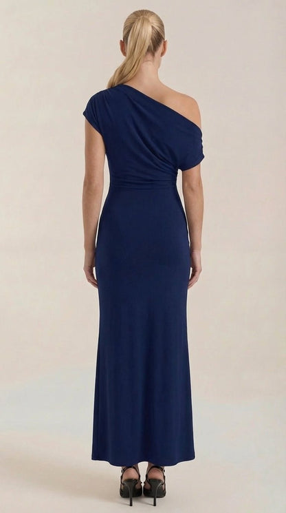 Sienna Tamara™ | Vestido Maxi de Un Solo Hombro