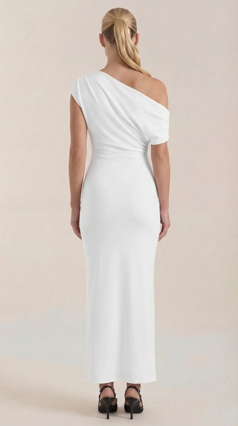 Sienna Tamara™ | Vestido Maxi de Un Solo Hombro
