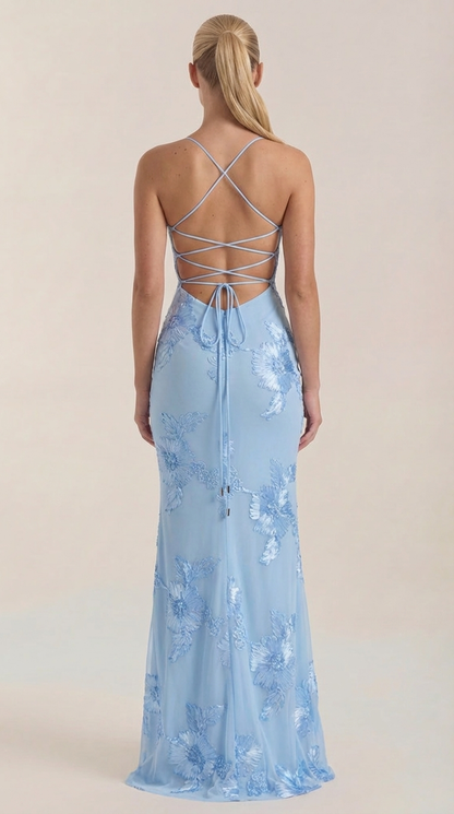 Rosa Yolanda™ | Vestido Maxi Corsé Floral Chantal