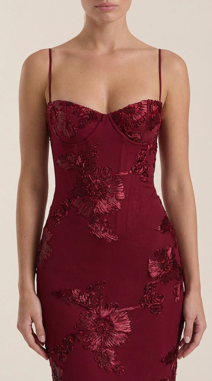 Marit™ | Maxi Vestido Floral con Corsé