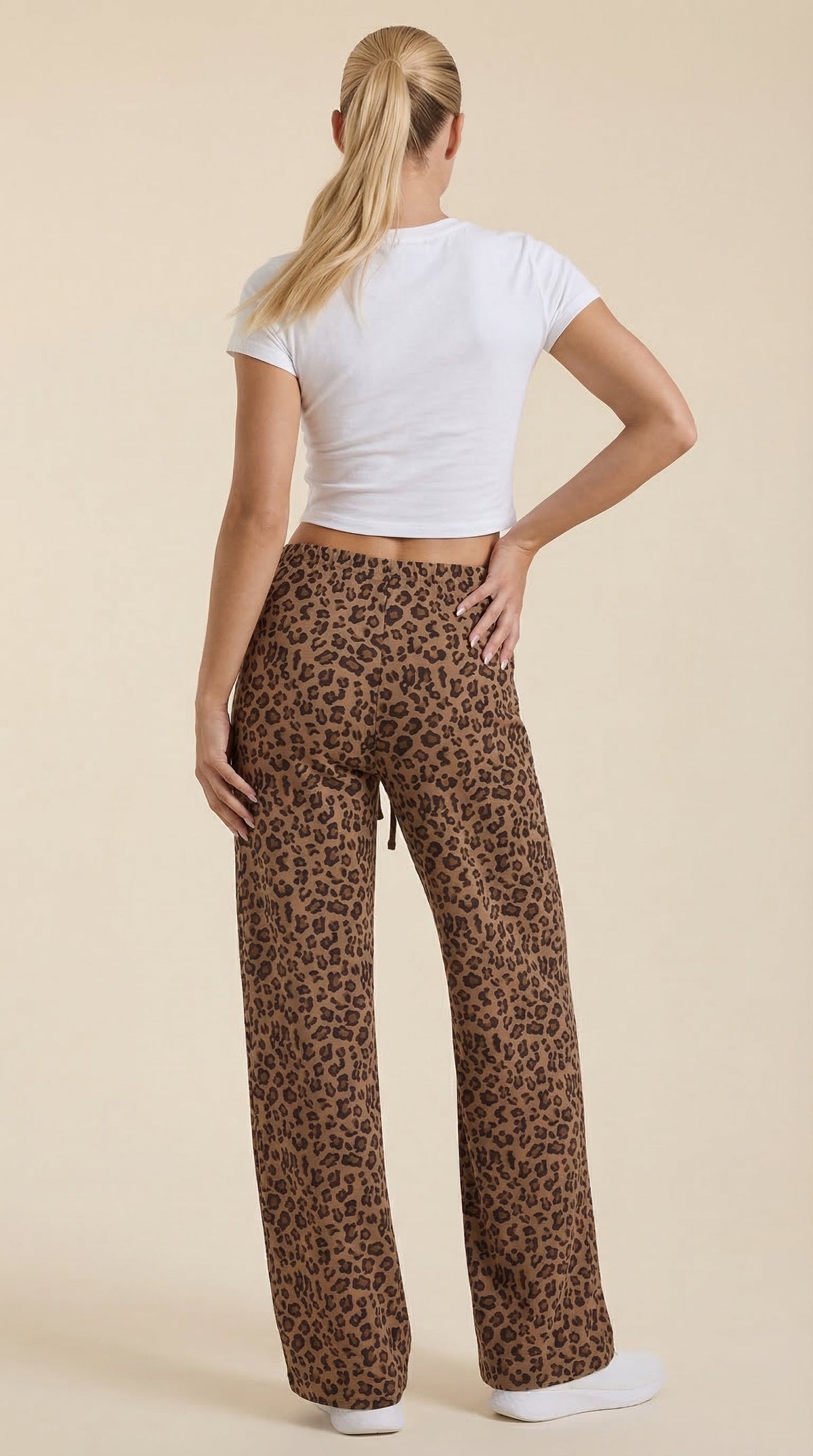 Amelka™ | Pantalón de Estampado Animal con Corte de Pierna Ancha
