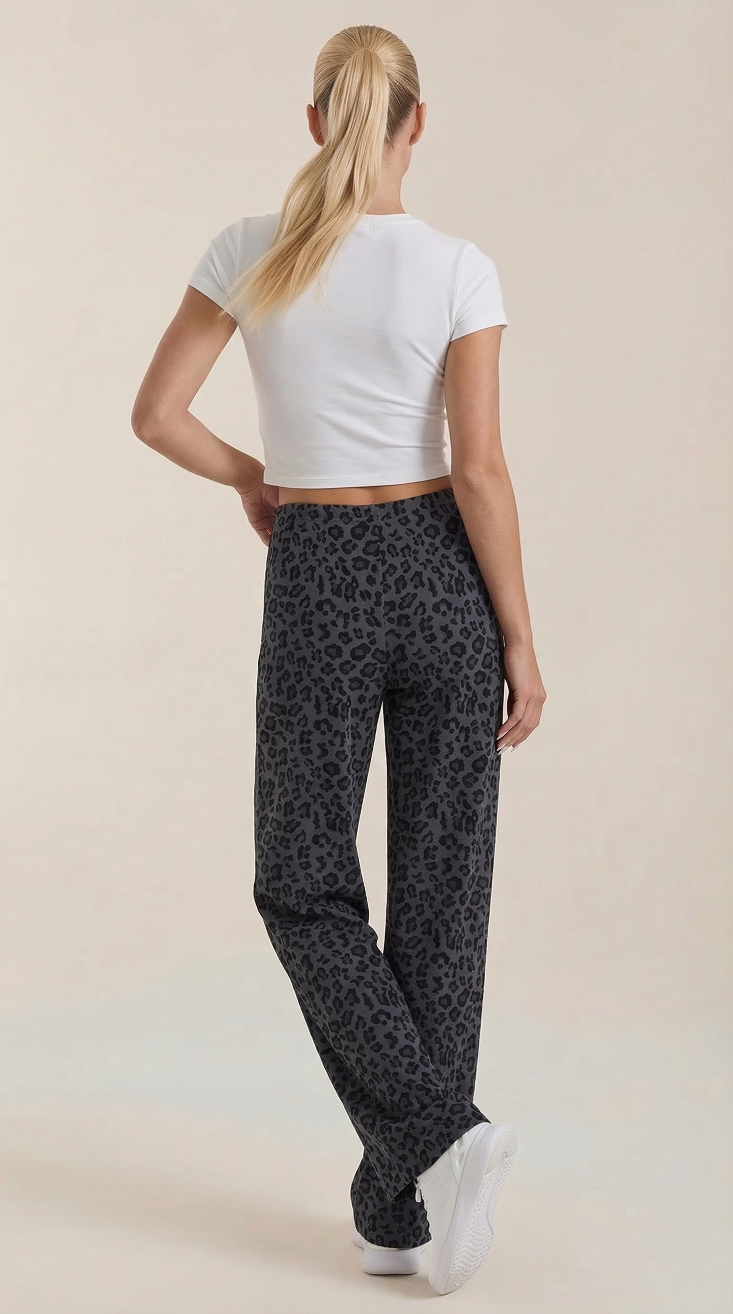 Amelka™ | Pantalón de Estampado Animal con Corte de Pierna Ancha