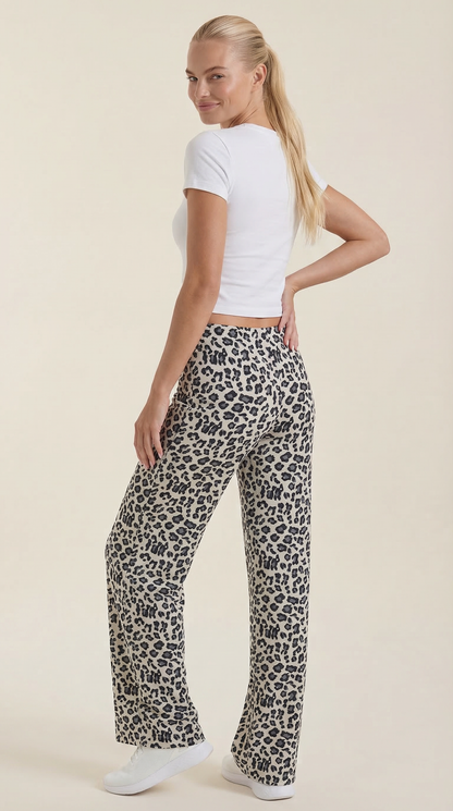 María Diamela™ | Pantalón Cleo - Estampado leopardo