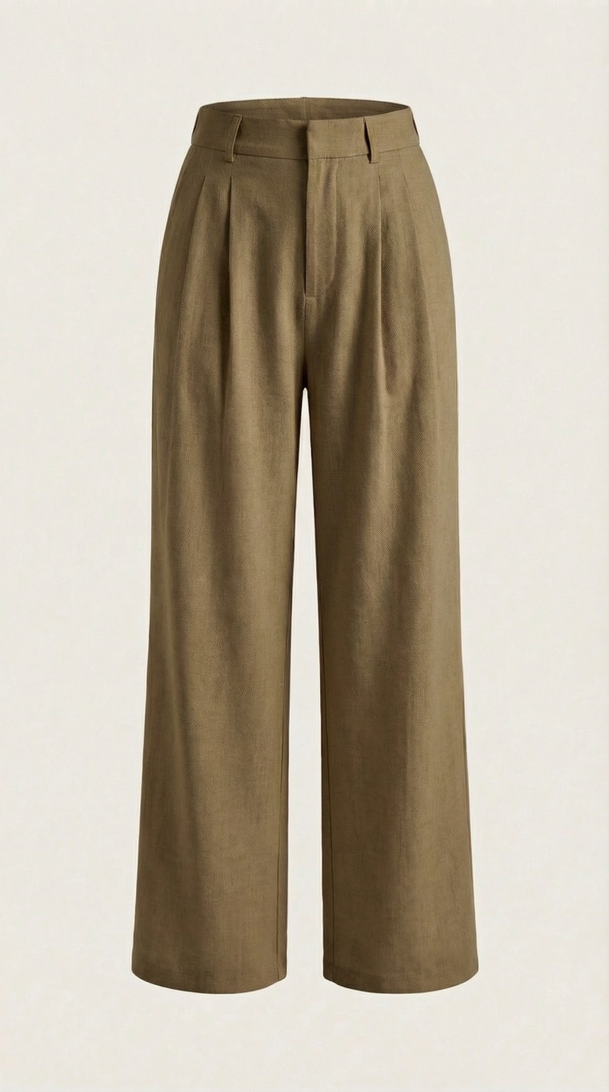 Rosa Aina™ | Pantalones Plisados de Cintura Alta Courtney