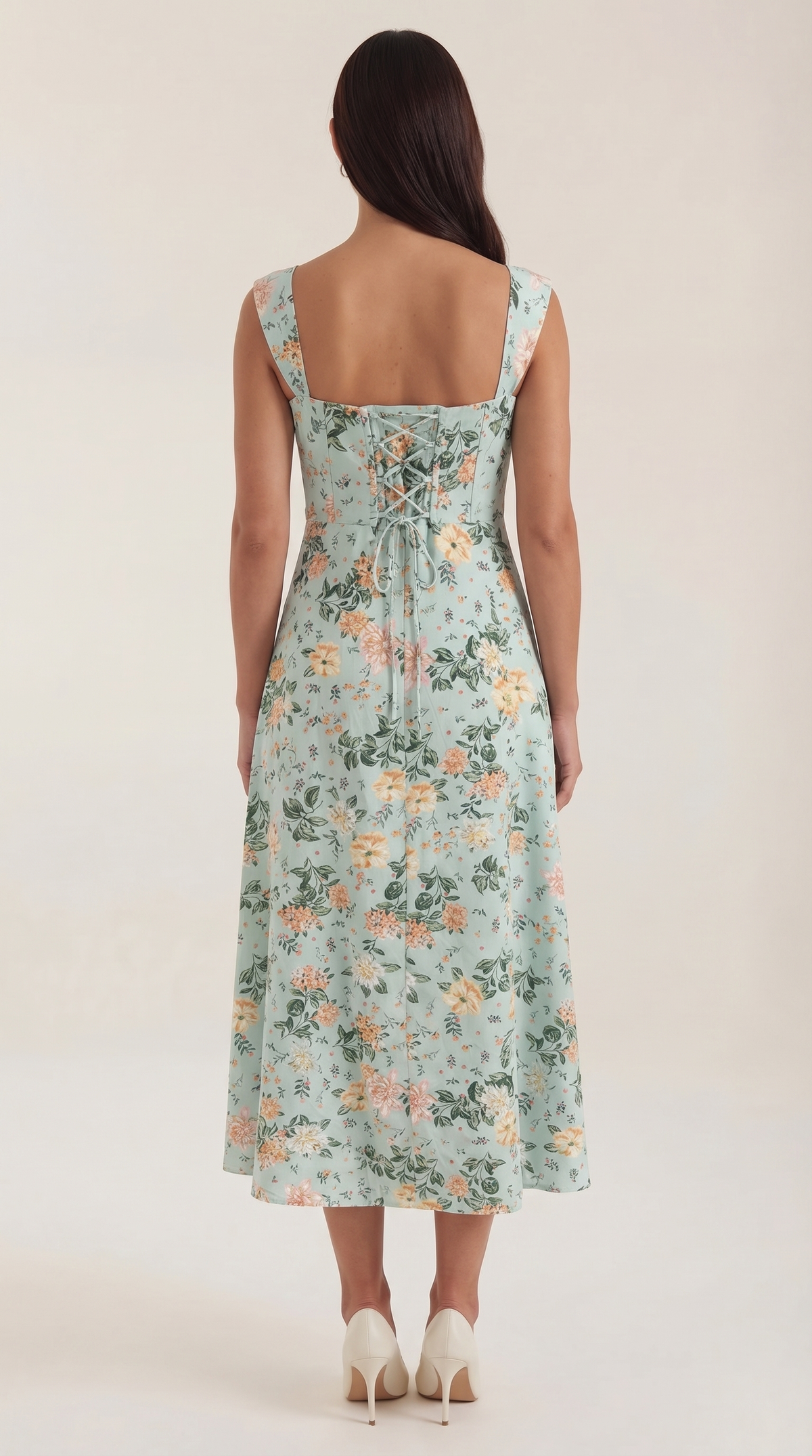 Rosa Brisa™ | Vestido Midi Dahlia - Alta Calidad