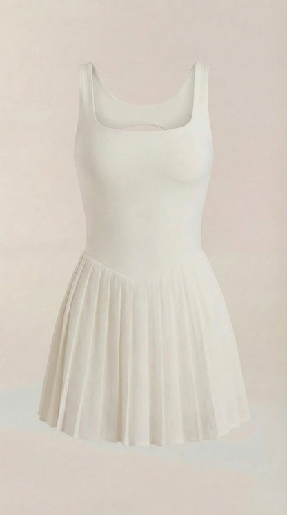 Rosa Remedios™ | Vestido Corto Plisado Deirdre